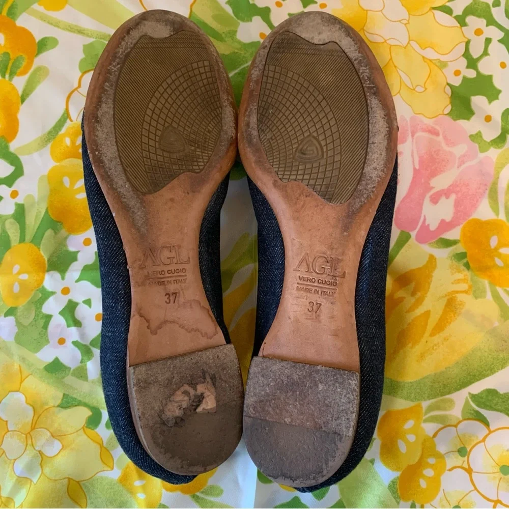 AGL Denim Flats - Picture 10 of 12